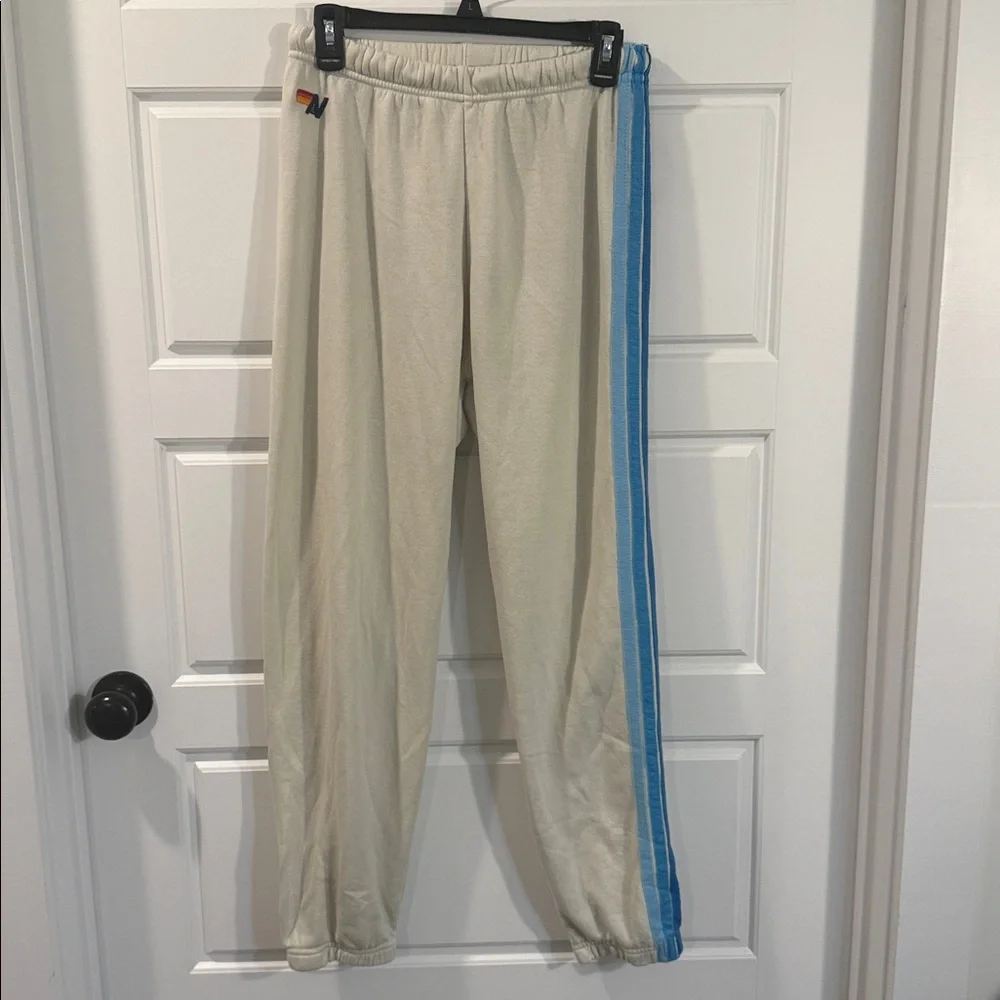 Aviator Nation 5 Stripe Women's Vintage White/Blue medium - Picture 4 of 15